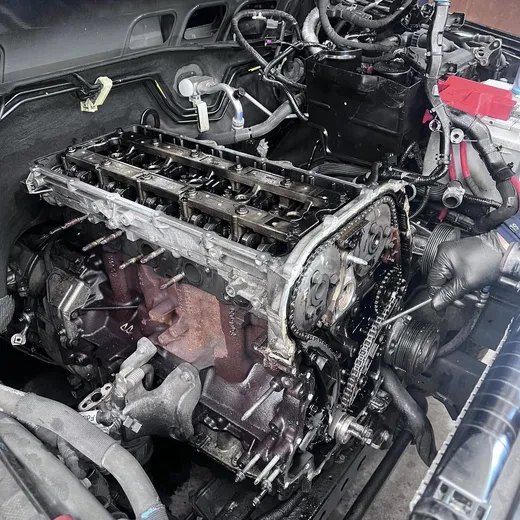 Engine repair work underway at Waiwakaiho Auto Services