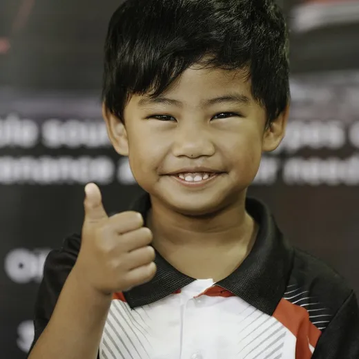 Young member of the Waiwakaiho Auto Services family