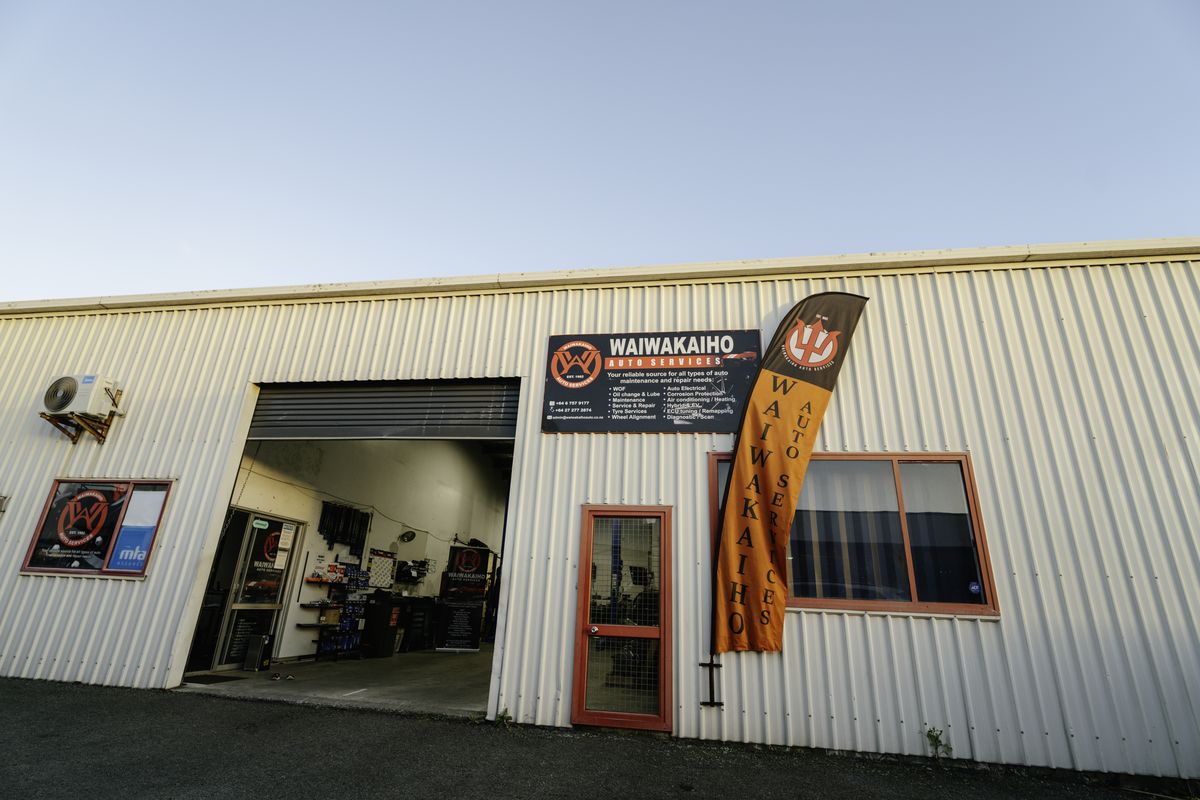 Waiwakaiho Auto Services workshop at 651 Devon Road New Plymouth